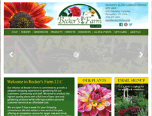 Tablet Screenshot of beckersfarm.com
